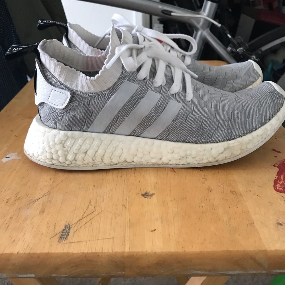 Adidas NMD 2 Primeknit Grey Pink sz 8